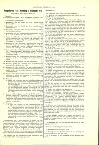 Handelingen van de Raad 1941-02-03