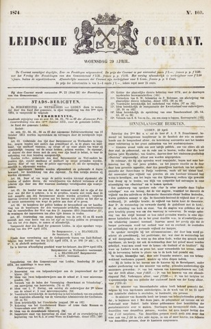 Leydse Courant 1874-04-29