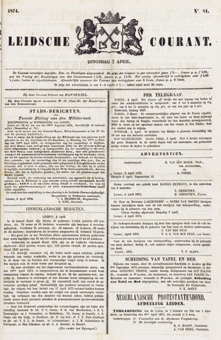 Leydse Courant 1874-04-07
