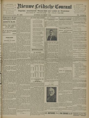 Nieuwe Leidsche Courant 1932-03-26