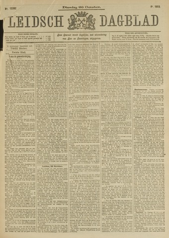 Leidsch Dagblad 1903-10-20