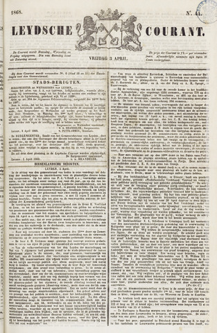 Leydse Courant 1868-04-03