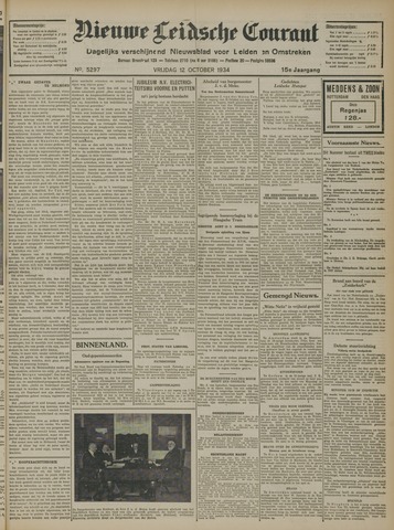 Nieuwe Leidsche Courant 1934-10-12