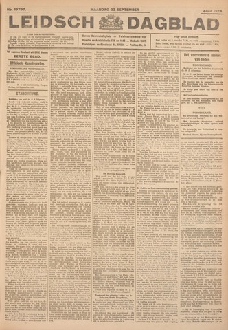 Leidsch Dagblad 1924-09-22