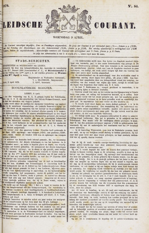Leydse Courant 1879-04-09
