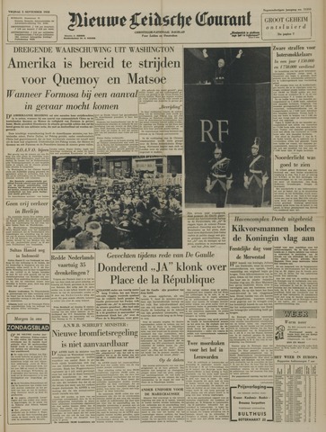 Nieuwe Leidsche Courant 1958-09-05