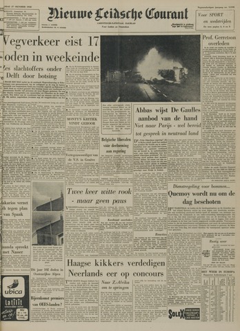 Nieuwe Leidsche Courant 1958-10-27