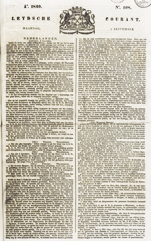 Leydse Courant 1840-09-07