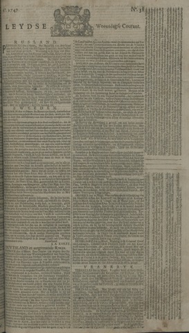 Leydse Courant 1747-03-29
