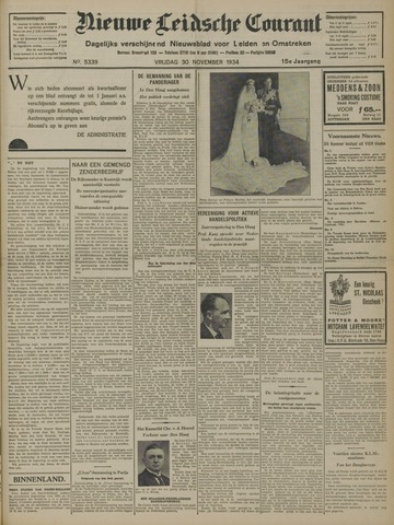 Nieuwe Leidsche Courant 1934-11-30