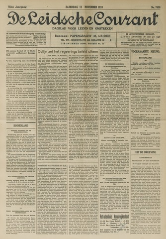 Leidsche Courant 1933-11-11