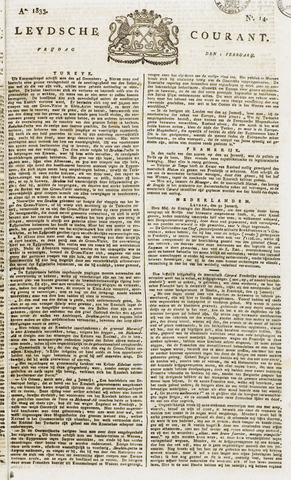 Leydse Courant 1833-02-01