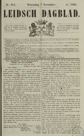 Leidsch Dagblad 1860-11-07