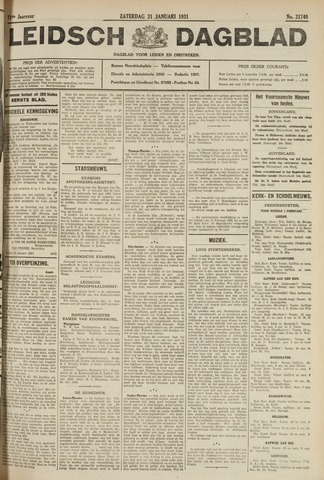 Leidsch Dagblad 1931-01-31