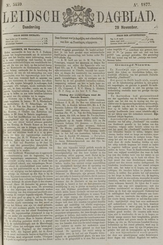 Leidsch Dagblad 1877-11-29
