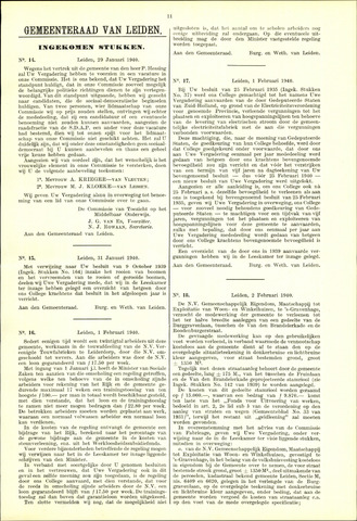 Handelingen van de Raad 1940-01-29