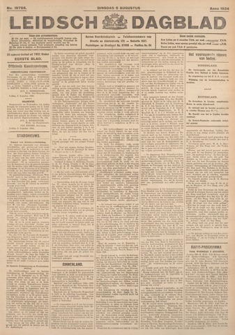Leidsch Dagblad 1924-08-05