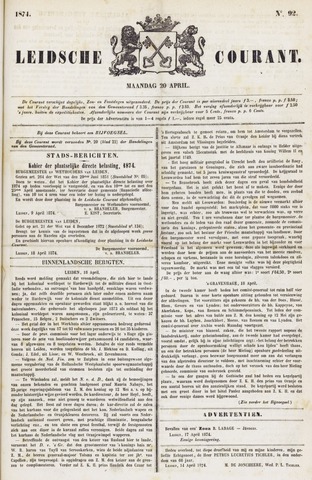 Leydse Courant 1874-04-20