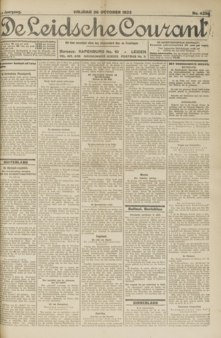 Leidsche Courant 1923-10-26