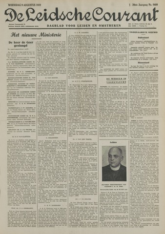 Leidsche Courant 1939-08-09