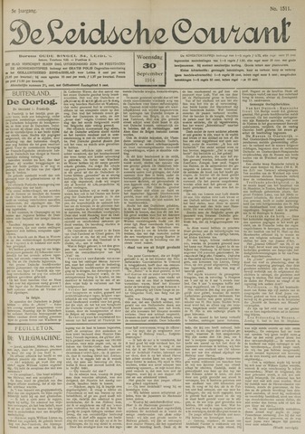Leidsche Courant 1914-09-30