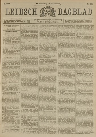 Leidsch Dagblad 1903-02-18