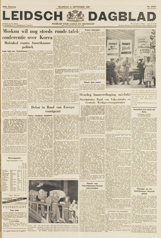 Leidsch Dagblad 1953-09-21