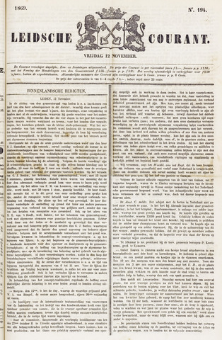 Leydse Courant 1869-11-12