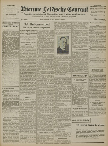 Nieuwe Leidsche Courant 1933-09-13