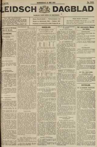 Leidsch Dagblad 1931-05-21