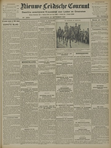 Nieuwe Leidsche Courant 1931-09-23