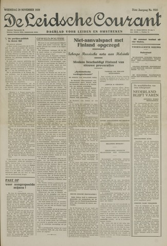 Leidsche Courant 1939-11-29