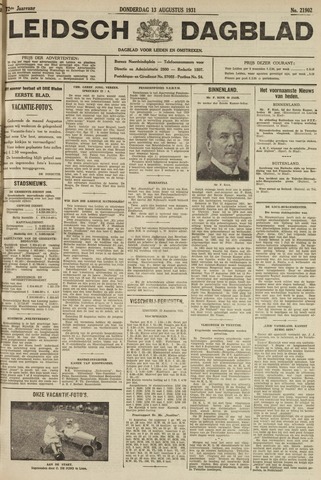 Leidsch Dagblad 1931-08-13