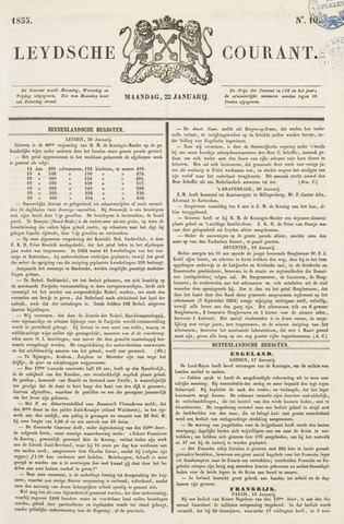Leydse Courant 1855-01-22