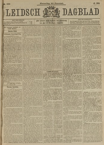 Leidsch Dagblad 1903-01-10