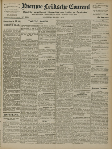 Nieuwe Leidsche Courant 1932-04-21