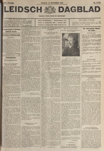 Leidsch Dagblad 1933-09-22