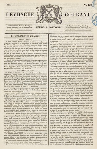 Leydse Courant 1845-10-29