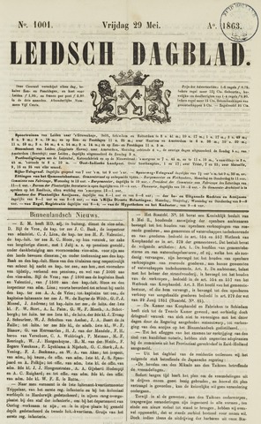 Leidsch Dagblad 1863-05-29