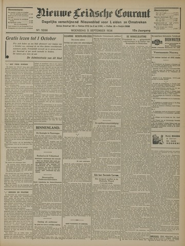 Nieuwe Leidsche Courant 1934-09-05