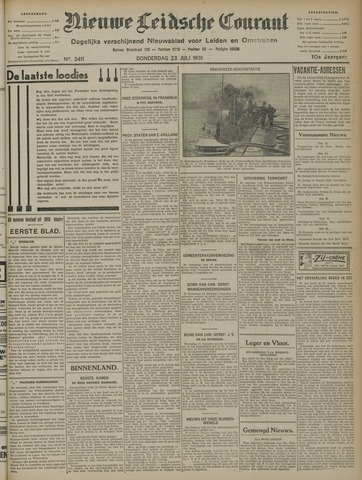 Nieuwe Leidsche Courant 1931-07-23
