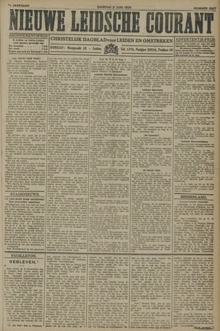 Nieuwe Leidsche Courant 1925-06-02
