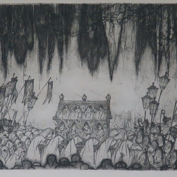 Vlaamse processie, Belgie ets, 1919