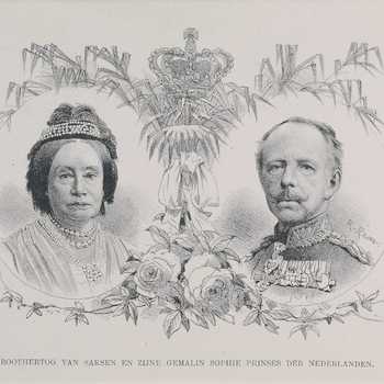 Prinses Sophia met gemaal Groothertog van Saksen-Weimar-Eisenach