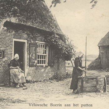 Veluwsche Boerin aan het putten