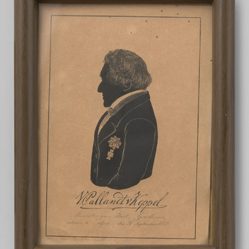 Silhouetportret van Frederik Willem Floris Theodorus baron van Pallandt