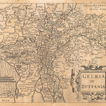 Kaart van Gelre en Zutphen