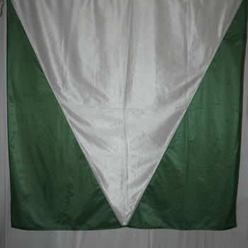Vendel in de kleuren groen en wit gebruikt bij Schutterij De Eendracht te Didam
