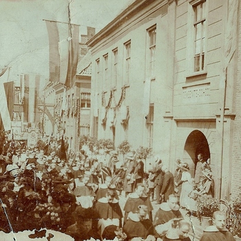 Processie in de Langestraat in 1912