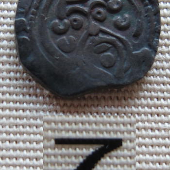 #7: pfennig, Duitse munt, geslagen in Münster, in de periode 1275 - 1301